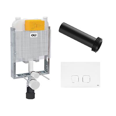 Cassetta da incasso oli oli74 plus simflex 8 cm con placca bianca e canotto