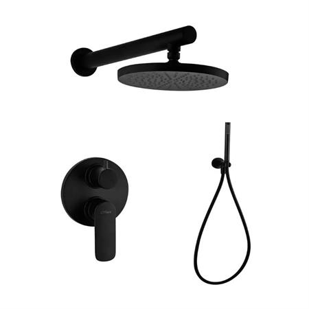 Set doccia paini nove 09yo433tcd doccia incasso soffione e doccetta nero