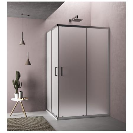 BOX DOCCIA VENERE ANGOLARE 70X120 H 190 CM CRISTALLO OPACO 6 MM