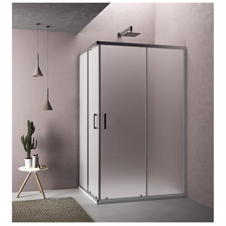 Box doccia venere angolare 90x90 h 190 cm cristallo opaco 6 mm
