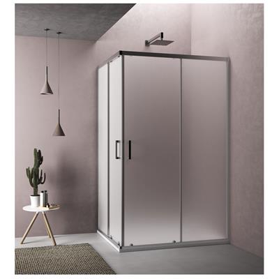 Box doccia venere angolare 90x90 h 190 cm cristallo opaco 6 mm