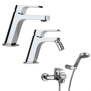 SET MISCELATORI PAINI ATACAMA LAVABO BIDET E VASCA ESTERNO CROMATO