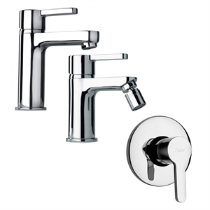 SET MISCELATORI PAINI ARENA LAVABO BIDET E DOCCIA INCASSO CROMATO