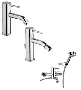 SET MISCELATORI PAINI COX LAVABO BIDET E VASCA ESTERNO CROMATO