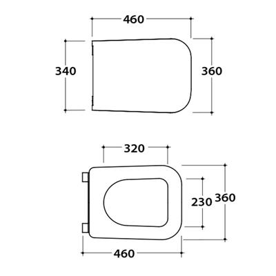 Coppia sanitari vaso bidet e coprivaso rallentato globo stone a terra