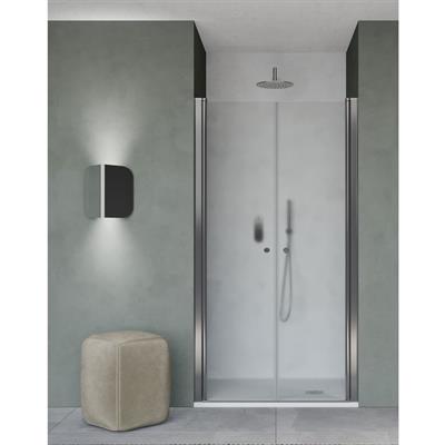 Porta doccia saloon 95 cm h 190 cm cristallo opaco 6 mm