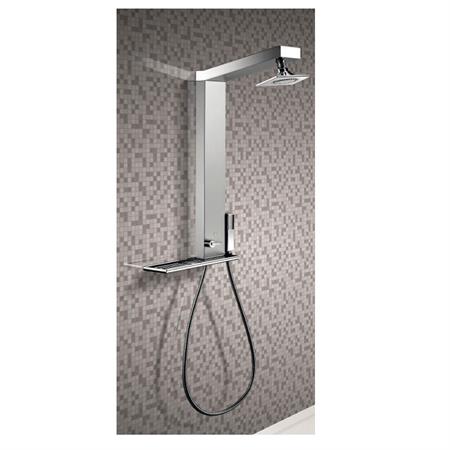 Colonna doccia drop gemma h tonda con presa acqua alta