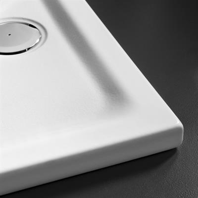 Piatto doccia geberit 45 rettangolare 80x100 in ceramica h 4,5 cm