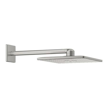 Set soffione doccia grohe rainshower smartactive 310 cube a 2 getti satinato super steel
