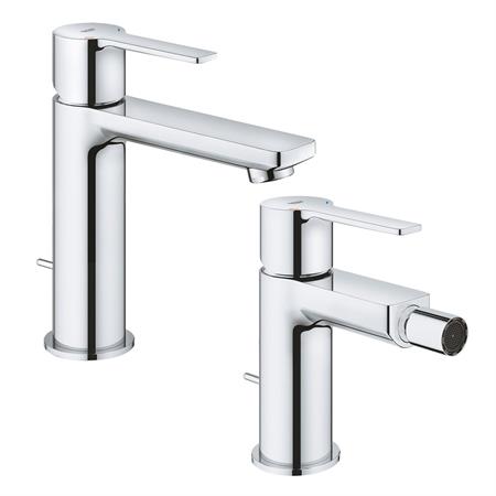 VENDITA SET MISCELATORI GROHE LINEARE LAVABO E BIDET TAGLIA S CROMATO