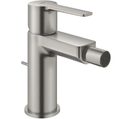 Set miscelatori grohe lineare lavabo e bidet taglia s satinato super steel