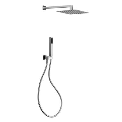 Set doccia paini quadro 53cr441qqp6 soffione e doccetta cromato