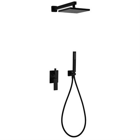Set doccia paini dax r 84yo433tcdr doccia inccasso soffione e doccetta nero opaco