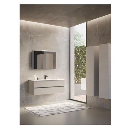 Mobile bagno sospeso web 80 cm grigio effetto cemento