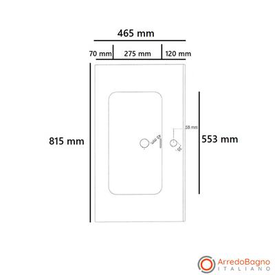 Mobile bagno sospeso web 80 cm grigio effetto cemento