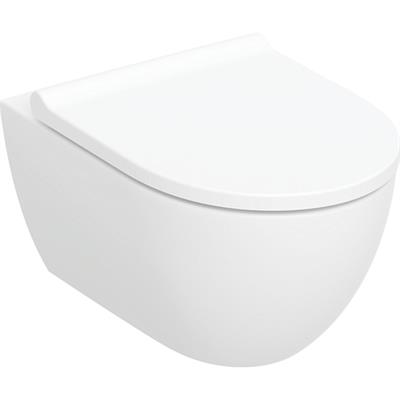 Coppia sanitari vaso bidet e coprivaso rallentato geberit acanto sospesi rimfree