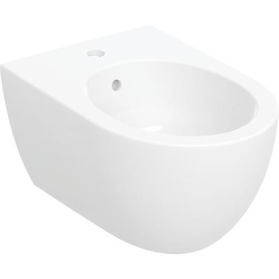 Coppia sanitari geberit vaso alba con coprivaso rallentato e bidet acanto sospesi