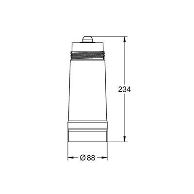Filtro grohe blue 40404001 taglia s grohe per lavabo