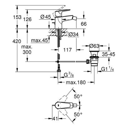 Miscelatore bidet grohe startedge 23345001 cromato