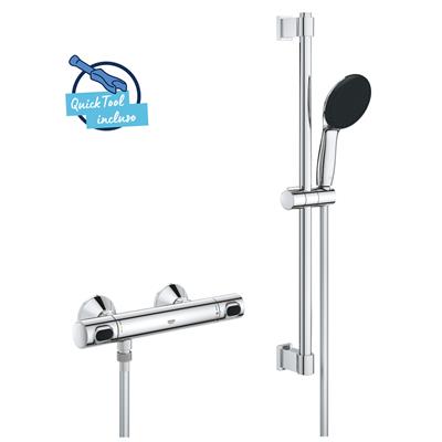 Set doccia grohe precision flow 34800001 miscelatore termostatico