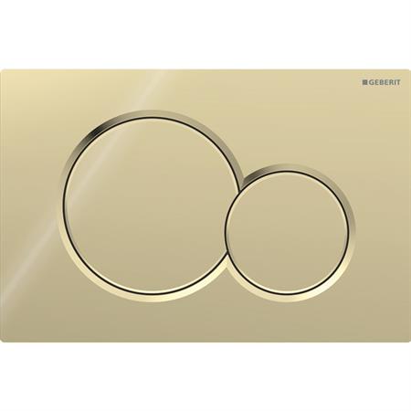 Placca di comando geberit sigma 01 round ottone lucido 115.770.dt.5