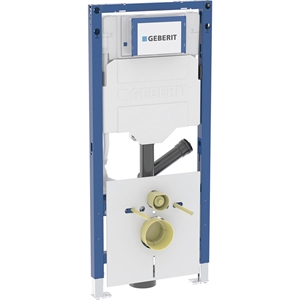 Modulo sanitario geberit duofix 111.908.00.6 per vaso sospeso 112 cm con cassetta di risciacquo sigma 12 cm per aspiratore