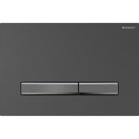 Placca di comando geberit sigma 50 square nero cromato spazzolato 115.671.qd.2