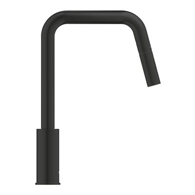 Miscelatore lavello grohe start 306312430 con doccetta estraibile nero opaco