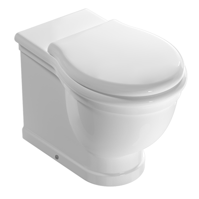 Coppia sanitari vaso bidet e coprivaso tradizionale globo paestum a terra