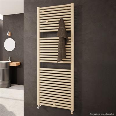 Termoarredo bagno cordivari claudia elite h 1411 l 550 interasse 500 mm anodic silver