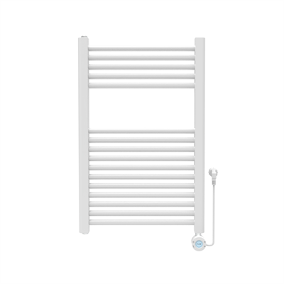 Termoarredo bagno elettra digitale h 770 l 500 interasse 450 mm bianco lucido