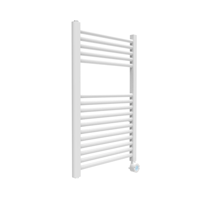 Termoarredo bagno elettra digitale h 770 l 500 interasse 450 mm bianco lucido
