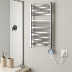 Termoarredo bagno elettra digitale h 770 l 500 interasse 450 mm cromo