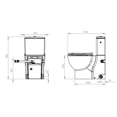 Trituratore wc sfa modello saniflush