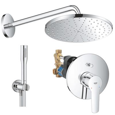 Set doccia grohe start con soffione tondo 310 mono cromato