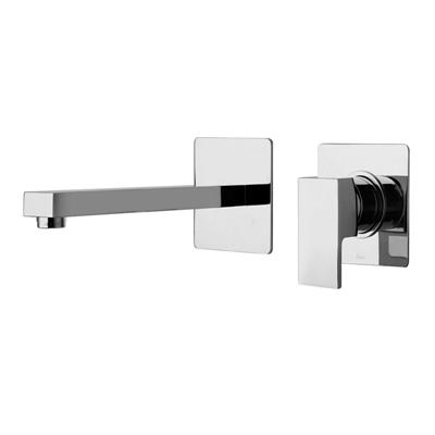 Miscelatore lavabo a muro paini dax 84cr208blrq cromato bocca lunga