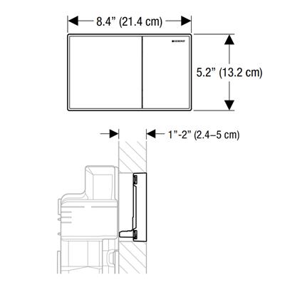 Placca di comando geberit sigma 60 cromato spazzolato 115.640.gh.1