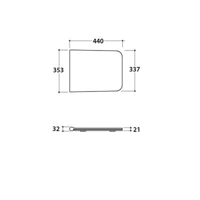 Coppia sanitari vaso bidet e coprivaso rallentato globo incantho castagno opaco a terra
