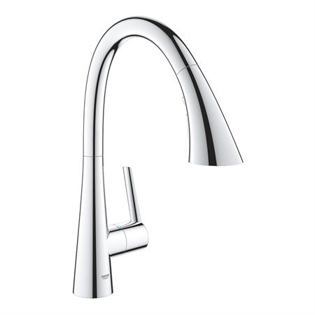 Miscelatore lavello grohe zedra 32294002 con doccetta estraibile cromato
