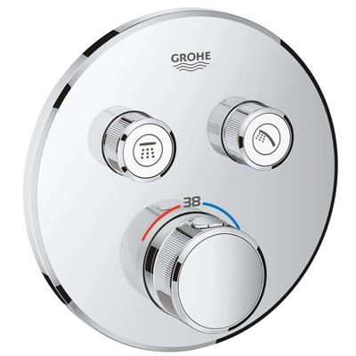 Miscelatore grohe grohtherm smartcontrol tondo termostatico a 2 vie