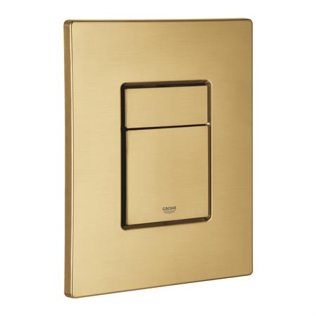 Placca di comando grohe skate cosmopolitan doppio pulsante oro spazzolato