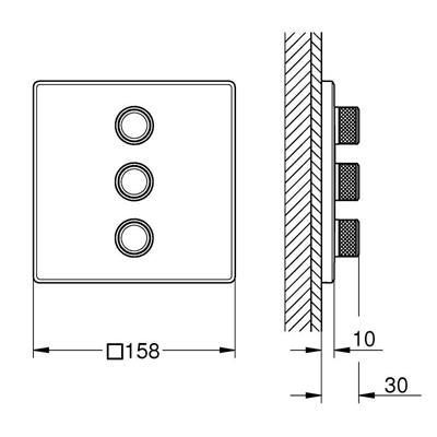 Set miscelatori doccia grohe grohtherm smartcontrol termostatici a 4 vie cromato