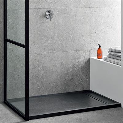 Piatto doccia geberit sestra rettangolare 70x100 grafite in resin stone