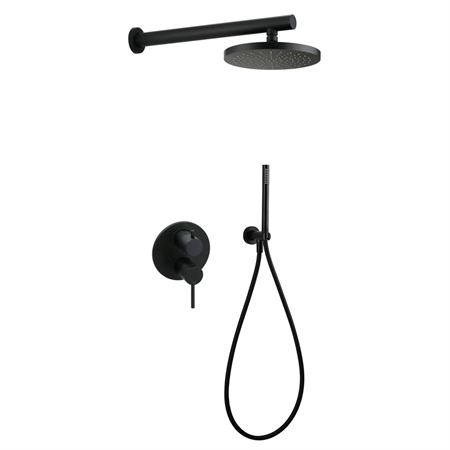 Set doccia paini cox 78yo433tcd doccia incasso soffione e doccetta nero opaco