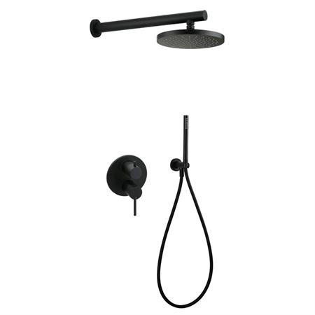 Set doccia paini cox 78yo433tcd doccia incasso soffione e doccetta nero opaco