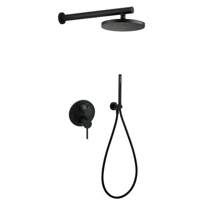 Set doccia paini cox 78yo433tcd doccia incasso soffione e doccetta nero opaco