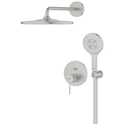 Set doccia grohe rainshower essence 25287dc0 310 mono cromo spazzolato