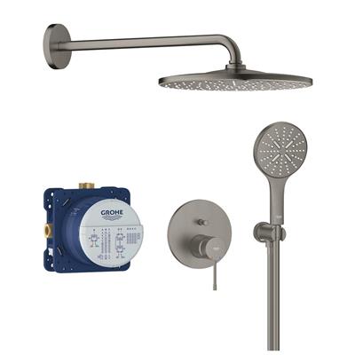 Set doccia grohe rainshower essence 25287al0 310 mono grigio antracite spazzolato