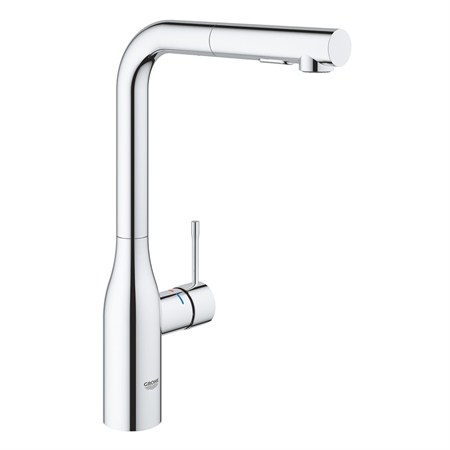 Miscelatore lavello grohe essence 30504000 con doccetta estraibile cromato