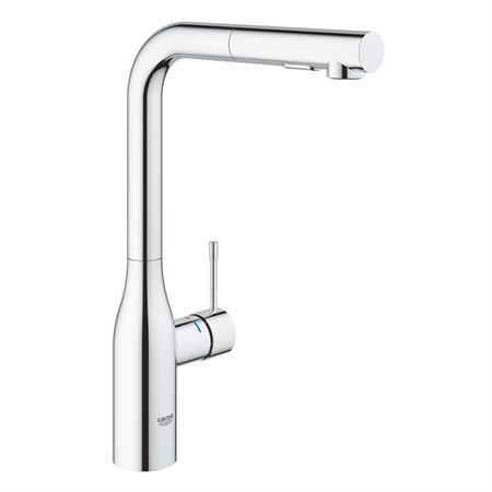 Miscelatore lavello grohe essence 30504000 con doccetta estraibile cromato